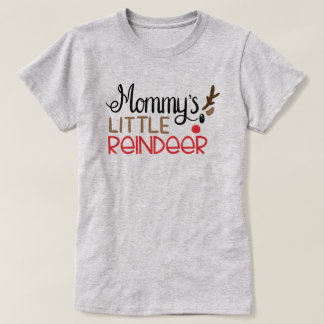 Mamma Little Reindeer jul T Shirt