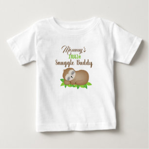 Mamma Little Snuggle Buddy Sloth T Shirt