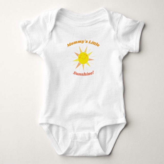 Mamma Little Sunshine Nyfödd bebis Gift T Shirt (Framsida)