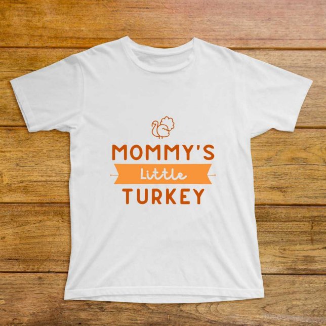 Mamma Little Turkey Modern White baby tshirt T Shirt (Skapare uppladdad)