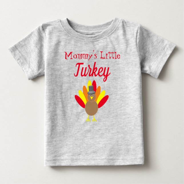 Mamma Little Turkiet Baby T-Shirt (Framsida)