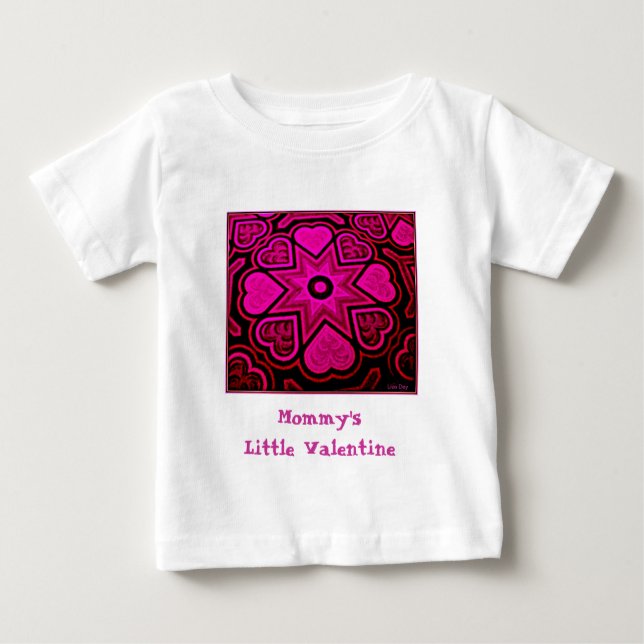 "Mamma Little Valentine" Infant'T-Shirt Tee (Framsida)