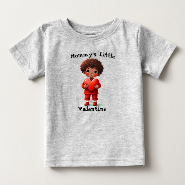 Mamma Little Valentine T Shirt (Framsida)