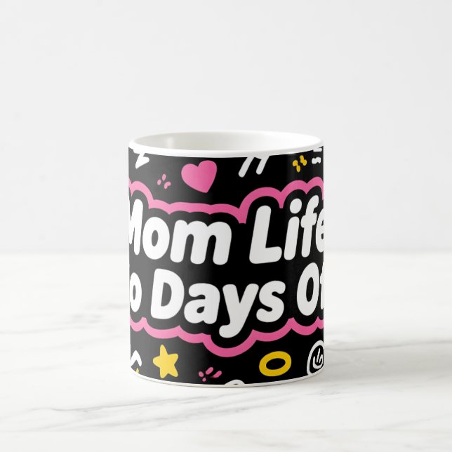 Mamma Liv Inga Lediga Dagar Rolig Design Kaffemugg (Center)