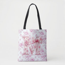 Mamma Ljus rosa Chinoiserie Large Shoulder Tote Tygkasse