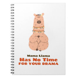 Mamma Llama har ingen tid på dig att din drama Anteckningsbok