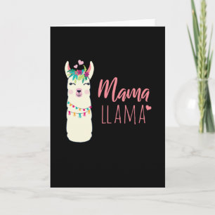 Mamma Llama Kawaii Alpaca Gift för Mamma Kort