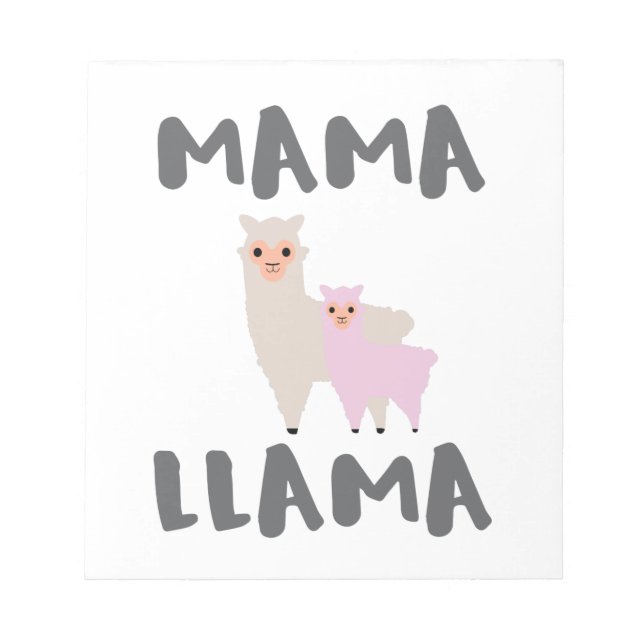 Mamma Llama Mamma Anteckningsblock (Framsida)