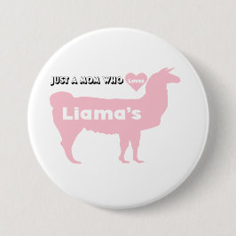 Mamma Llama rosa mamma kärlek parlamentariska Knapp
