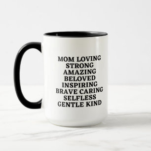 Mamma Loving Strong Fantastisk upplevde inspireran Mugg