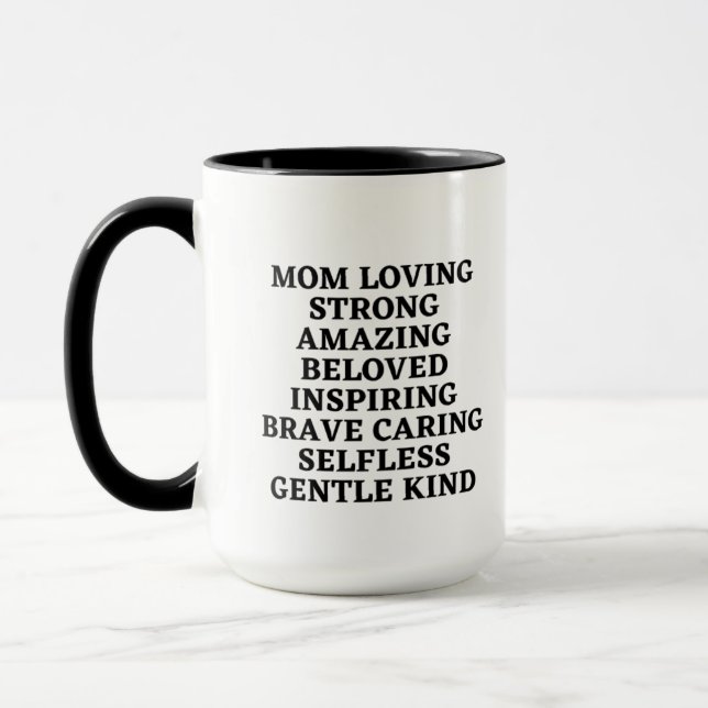 Mamma Loving Strong Fantastisk upplevde inspireran Mugg (Vänster)