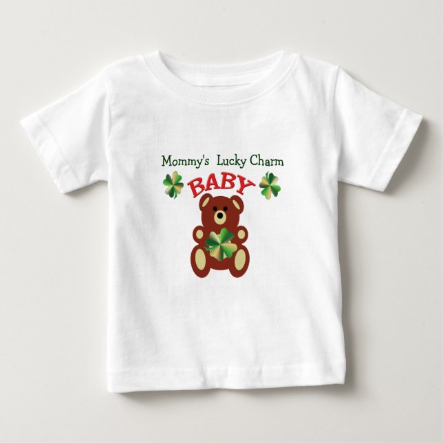 Mamma Lucky Charm Baby shirt Tee (Framsida)