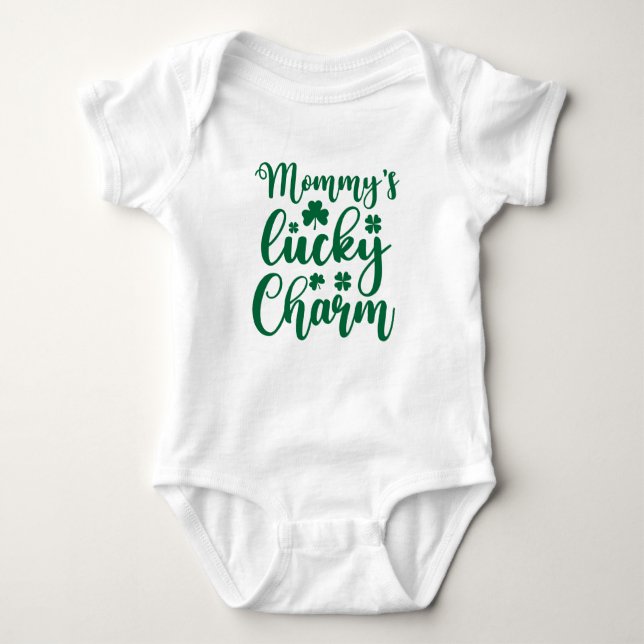 Mamma Lucky Charm St patrick's day Bodydräm T Shirt (Framsida)
