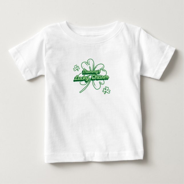 Mamma Lucky Charm St. Patrick's Day T Shirt (Framsida)