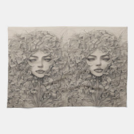 Mamma Luxury Girls Template Kitchen Towels Kökshandduk