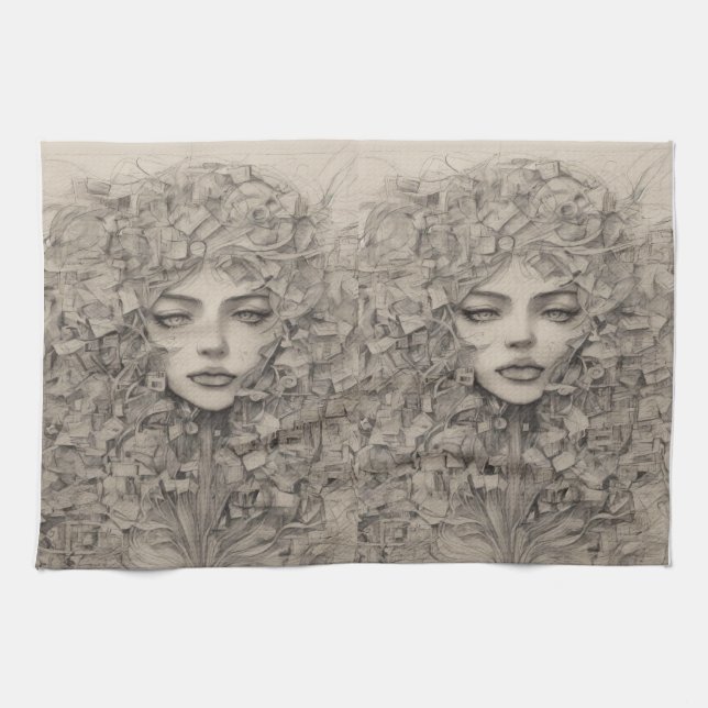 Mamma Luxury Girls Template Kitchen Towels Kökshandduk (Horisontell)