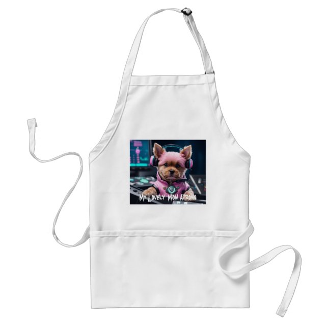 Mamma Luxury Puppy Template Aprons Förkläde (Framsidan)