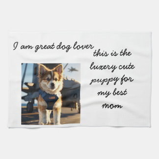 Mamma Luxury Puppy Template Kitchen Towels Kökshandduk