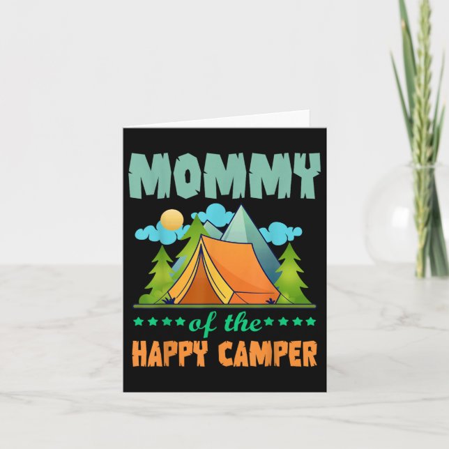 Mamma Lycklig Camper 1:a födelsedagskampanj Kort (Framsida)