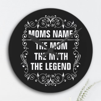 Mamma Lycklig Mor dag Stor Klocka