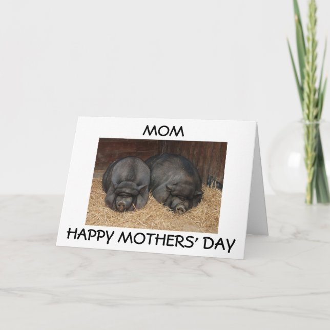 "MAMMA, LYCKLIG MOR DAY" FRÅN SON ELLER DAUGHTER KORT (Framsida)