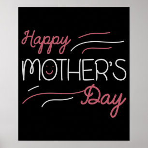 MAMMA - LYCKLIG MORS DAG POSTER