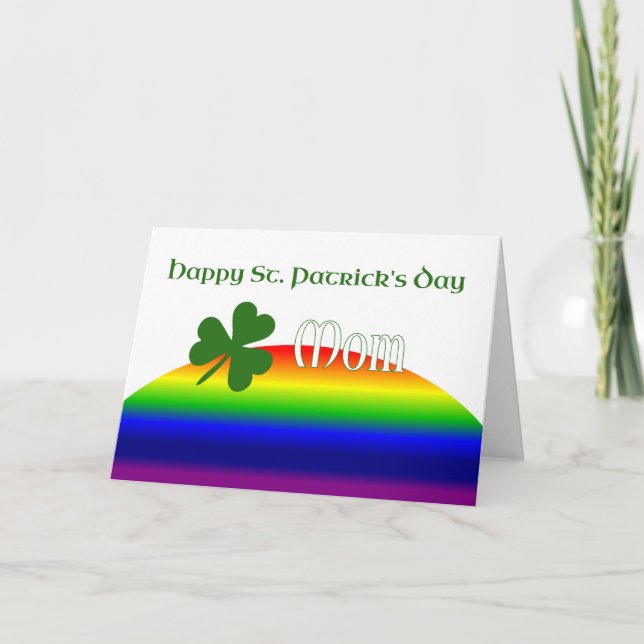 Mamma Lycklig St. Patrick's Day Kort (Framsida)
