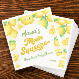 Mamma Main Squeeze Lemon Baby Shower Pappersservett