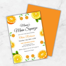Mamma Main Squeeze Orange Citrus Baby Shower