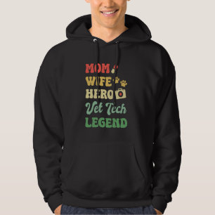 Mamma Maka Hero Vet Tech Legend Veterinary Hoodie