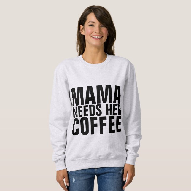 MAMMA (MAMMA) BEHÖVER HENNES KAFEE T-shirts (Hel framsida)
