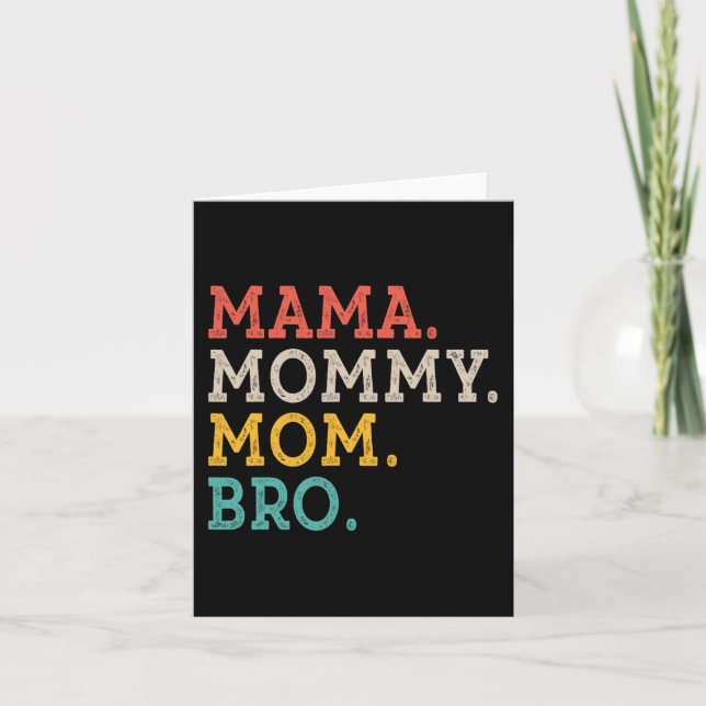 Mamma Mamma Bro - Mors dag Kort (Framsida)