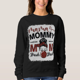 Mamma Mamma Bruh Mamma Life Leopard Messy Bun 3 T Shirt