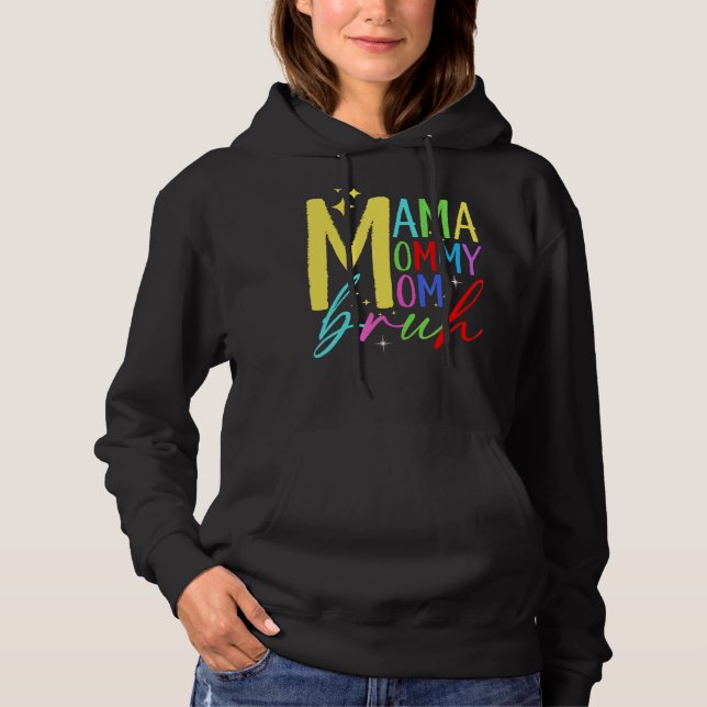 Mamma Mamma Bruh Mamma och Me Boy Mamma Life T Shirt (Framsida)