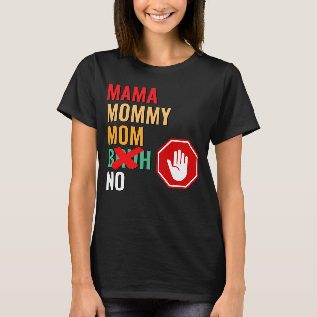 Mamma Mamma Bruh Respekt T Shirt (Framsida)