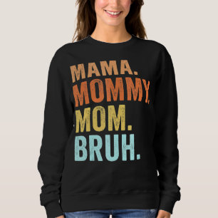 Mamma Mamma Bruh Retro Mamma och Me Boy Mamma Li T Shirt
