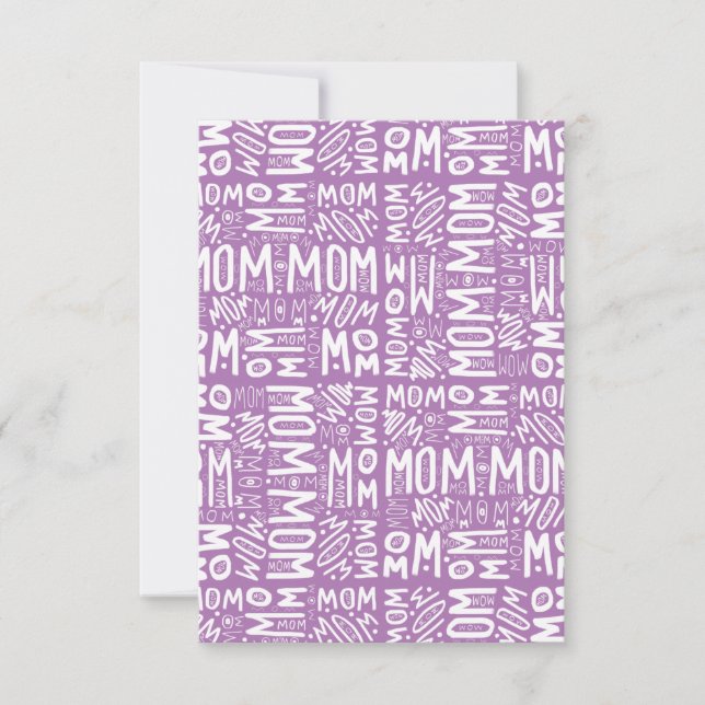 Mamma, Mamma, Mamma - Blockera Mönster Tack Kort (Framsida)
