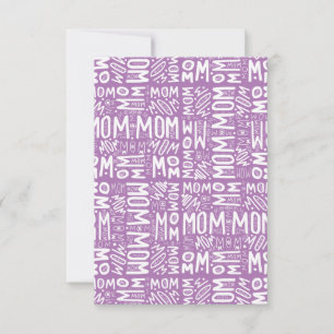 Mamma, Mamma, Mamma - Blockera Mönster Tack Kort