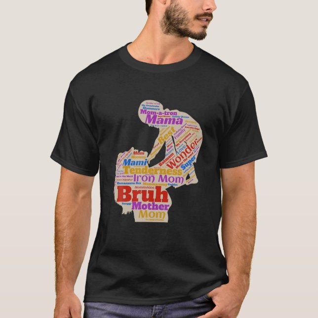 Mamma Mamma Mamma Bruh T Shirt (Framsida)