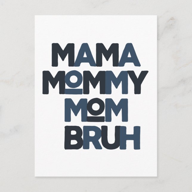 Mamma Mamma Mamma Bruh Vykort (Framsida)