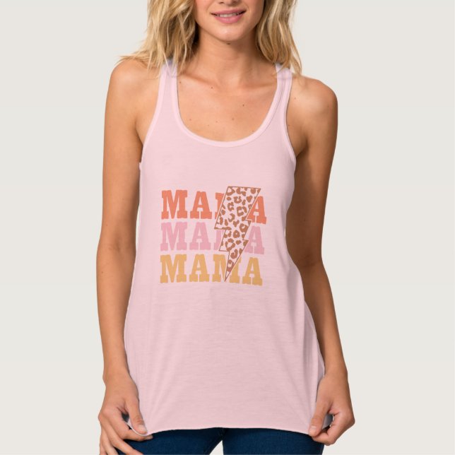 Mamma Mamma Mamma Linne Med Racerback (Framsida)