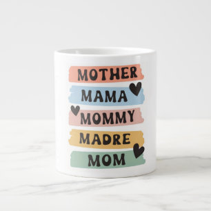Mamma Mamma Mamma Madre Mor Mugg Söt Flerspråkig Jumbo Mugg