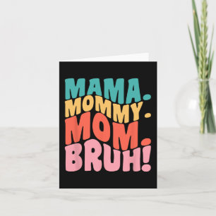 Mamma Mamma Mom Bruh Groovy Mors Dag 1 Kort