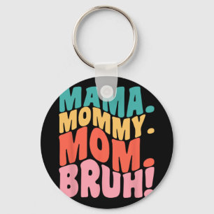 Mamma Mamma Mom Bruh Groovy Mors Dag 1  Nyckelring