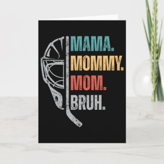 Mamma Mamma Mom Bruh Ishockey Mors Dag Kvinnor Kort