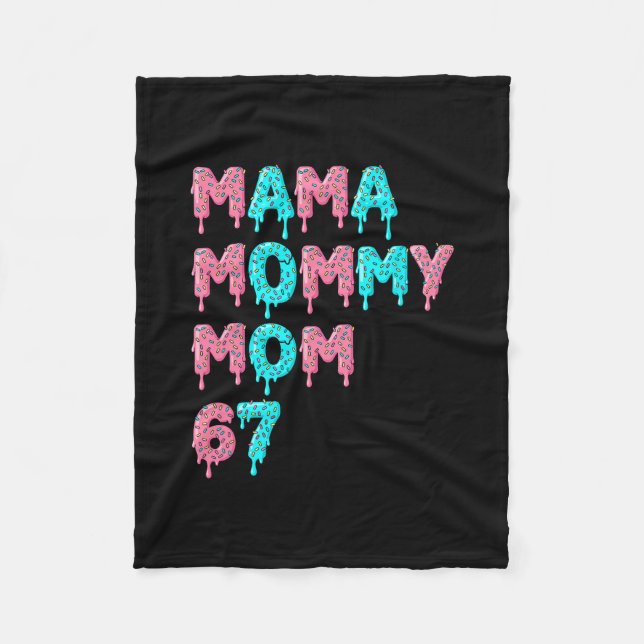 Mamma Mamma Momma Bruh 67 Roligt Meme Gen Alpha Sl Fleecefilt (Framsidan)