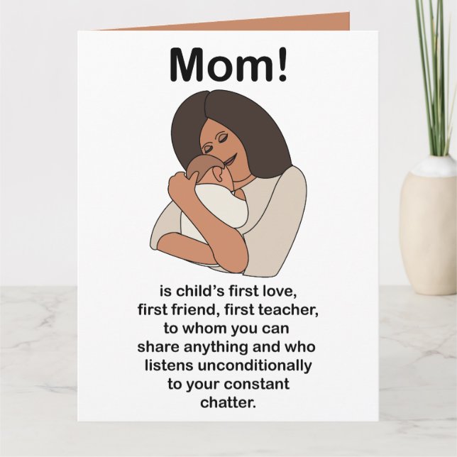 Mamma Mamma Mor Citat Födelsedag Kort (Framsida)