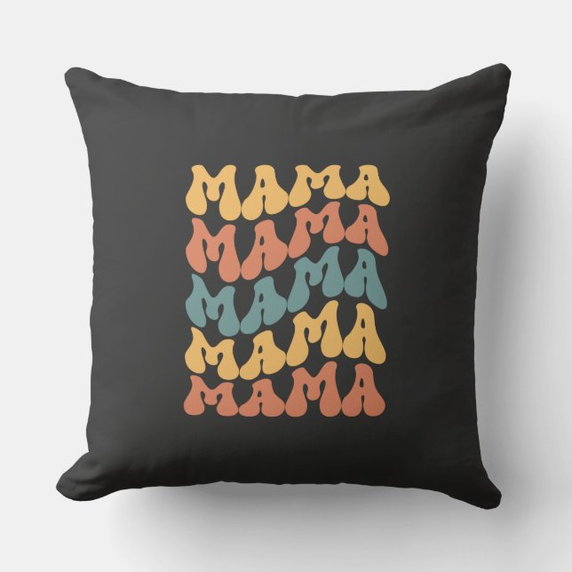 Mamma-Mamma-Mors dag-Mor-Retro-Cute Kudde (Framsida)