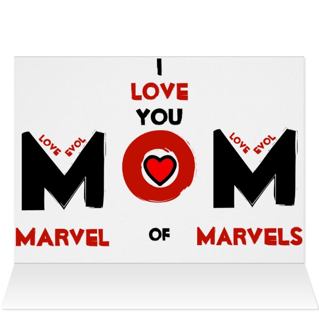 MAMMA: Marvel of Marvels Hälsningskort (Insidan Horizontal (Överdel))