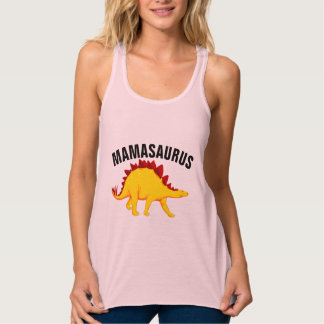 MAMMA MASAURUS Dinosaur T-Shirts Linne Med Racerback